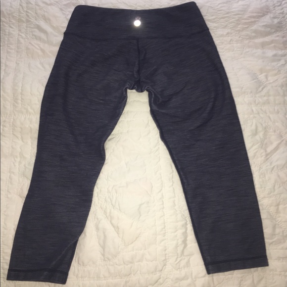 Lululemon Wunder Under capri in *denim - Picture 2 of 3